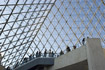 The Louvre Pyramid is a large glass pyramid commissioned by then French president 
