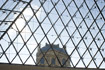 The Louvre Pyramid is a large glass pyramid commissioned by then French president