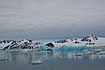 Blue icebergs in Liefdefjorden

