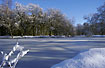 Winter at frosen lake