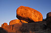Devils Marbels - amazing rockformations in evening light	