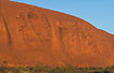 The varied and eroded surface on Ayers Rock (Uluru)