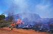 Controlled fire at Ayers Rock (Uluru)