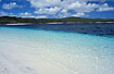 The clear water of Lake McKenzie