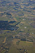 Aerial photo of the agricultural Denmark in march