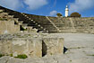The antique amphi theatre around Paphos Lighthouse