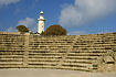 The antique amphitheatre around Paphos Lighthouse