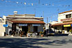 City square with cafes in a small cyprus town
