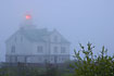 Lighthouse in heavy fog 