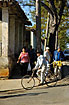 Cyclist: A common sight in Cuba