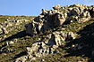 The treeless rock landscape on a Cretan mountain