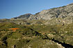 The treeless rock landscape on Cretan mountain