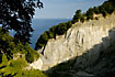 A view of the limestone cliffs