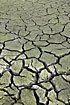 Dried up lake bed