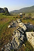 Cliff landscape in central Lesbos