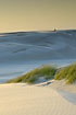 A fierce wind blowing over the dunes covered in shadow