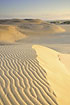 The morning sun on the dunes - a desert landscape