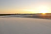 Sunset at the dunes - a desertlike landscape