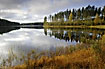 Autumn colours at swedish lake
