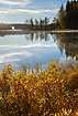 Swedish lake in autumn color