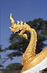 Golden dragon. Decoration on Pha That Luang