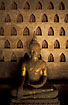 Golden buddha in the temple Wat Si Saket