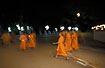 Monks at nighttime 