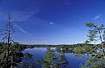 View over the lake "Stora Trehrningen" in Tiveden National Park - one of swedens smaller national parks