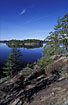 View over the lake "Stora Trehrningen" in Tiveden National Park - one of the smaller national parks in Sweden