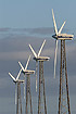 Four small wind turbines