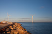 Wind turbines outside Frederikshavn Harbour