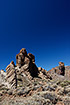 Volcanic rock formations below the volcano Teide