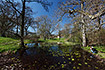 Park pond near Moesgrd Museum in rhus