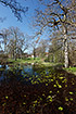 Park pond near Moesgrd Museum in rhus