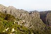 Mountain landscape on the northern part of Mallorca.