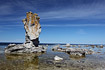 The strange rockformations called "rauker" on the baltic island Fr just north of Gotland.