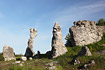 Limestone fromations called "Rauker" in Gotland. These formations are remaining hard materials from ancient coral reefs where softer materials have been eroded away by wawes, ice and tidal fluctuations over long time.