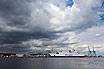 Dramatic clouds over rhus Harbour