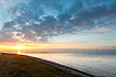 Sunrise over Hyllekrog and the offshore wind farm Rdsand 2