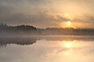 Sunrise over a Danish lake
