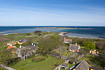 View from the lighthouse on the small island Hirsholm