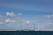 Near shore wind turbines