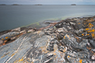 Coastal landscape on the swedish baltic coast