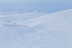 A rough barren winterlandscape in northern Norway