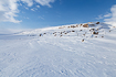 Winter landscape in northern Norway