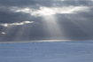 Dramatic winter light over the Varanger Fiord in northern Norway