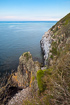 Cliff formation called Jons Kapel on the Baltic island Bornholm