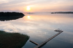 Sunrise over a Danish lake