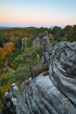 The spectacular rock formations Prachovsk Skly in the northern part of the Czech Republic