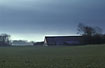 The heavy clouds is situated over the farm this cold afternoon